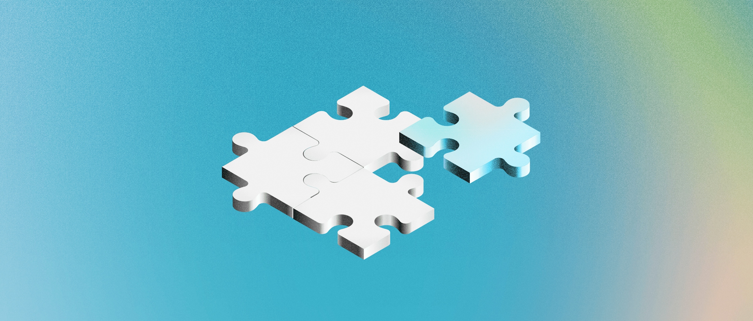 Image showing a jigsaw puzzle over a blue background.